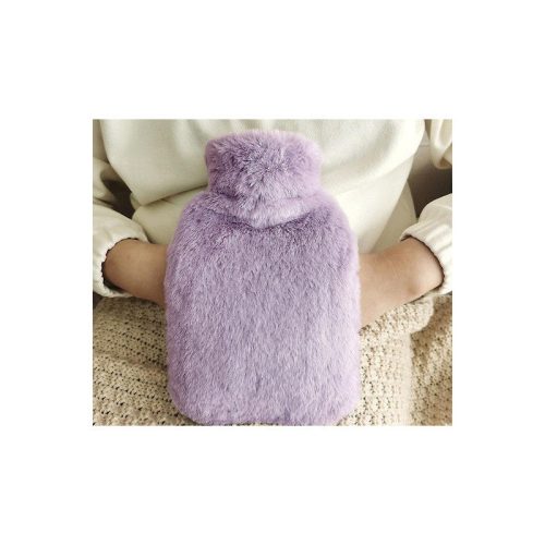 Puha szőrös borítású nagy plüss gumis hőtartó melegítő