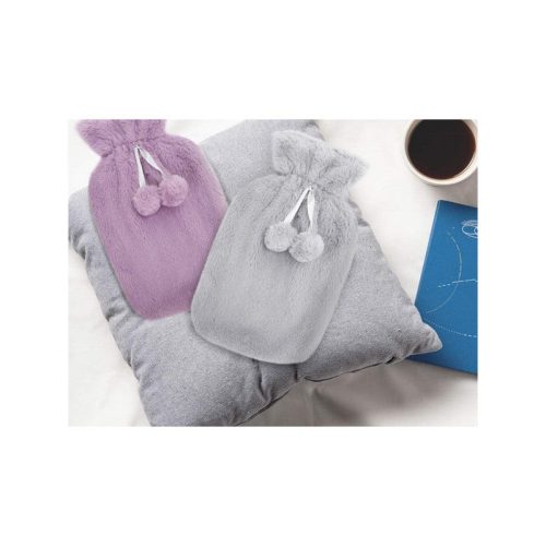 Puha szőrös borítású nagy plüss gumis hőtartó melegítő