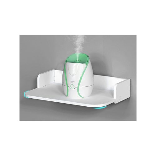 Fali könyvespolc virágok fehér matt