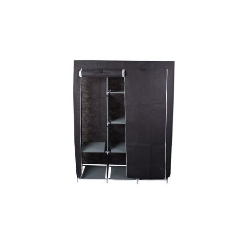 Ruhás szekrény összecsukható textillel, tároló szekrény, öltözködési szekrény, praktikus szekrény