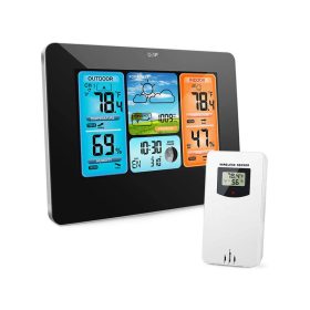   Vezeték nélküli időjárásállomás higrométerrel DCF vételre