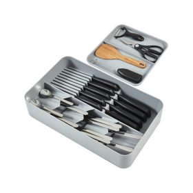   Konyhai evőeszköztartó fiókba, kétszintes rendező - praktikus konyhai kiegészítő - evőeszköztároló fiókba