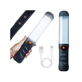   Erős műhely lámpa 48 LED COB USB akasztó mágnesesen tölthető