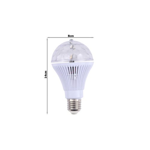 Színes LED izzó forgó E27 diszkógömb