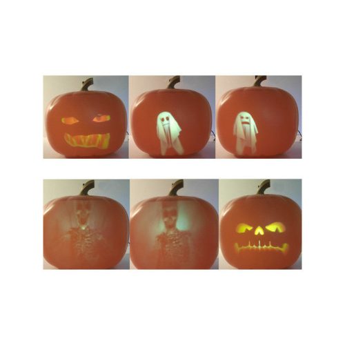 Sütőtök animációs vetítő halloween éjszakai fény