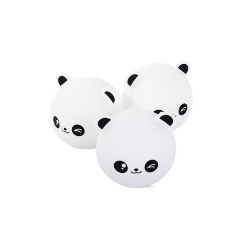 Gyerek LED éjjeli lámpa színes panda érintős.
