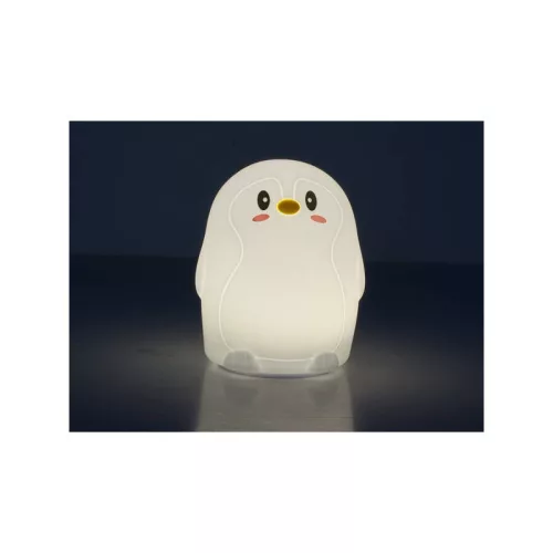 RGB távirányítós LED pingvin éjjeli lámpa gyerekeknek USB csatlakozással