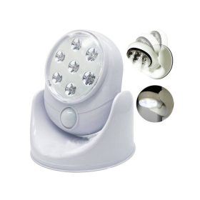   7 LED-es vezeték nélküli lámpa mozgásérzékelővel 360 fokban