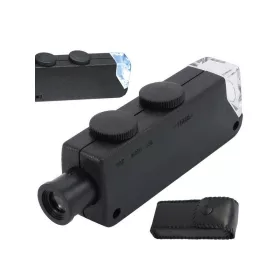   Ezüst jubileumi luxus mikroszkóp 60x 100x LED zoom fókuszáltítással