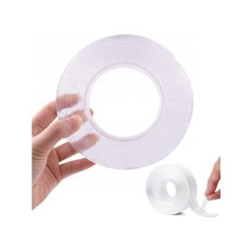   Kétoldalas átlátszó nano szalag 5m - Ragasztószalag, tapadókorong, tapadószalag, ragasztószalag hőálló, erős tapadású