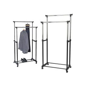   Kétrészes ruhafogas kerekes szekrénnyel - praktikus tárolás, könnyű mozgatás, praktikus ruhafogas