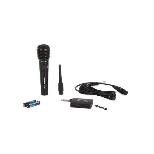 Karaoke vezeték nélküli mikrofon + állomás + kábel.