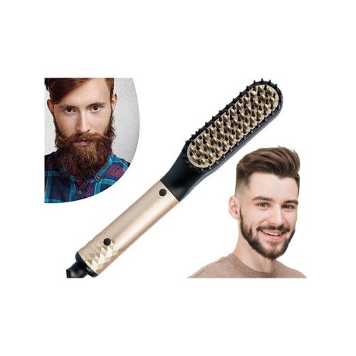 Hajegyenesítő kefe szakáll és haj fésűvé alakító kefe - hajsimító és szakállsimító kefe