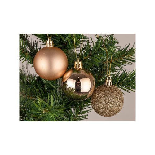 Karácsonyfadíszek 30 darab arany csillogó matt - Karácsonyi díszek, arany díszek