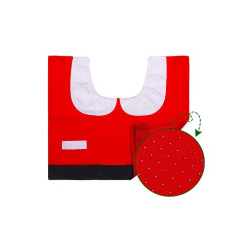 Karácsonyi fürdőszoba készlet Miklós szőnyeg WC ülőke borítóval