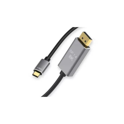 Kijelzőport USB-C 1.4 videó hang USB-C 8K 4K 2K kábel 1.8m