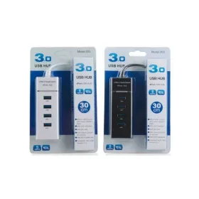   Fejlett USB elosztó 30 cm hosszú fehér színben (200 port)