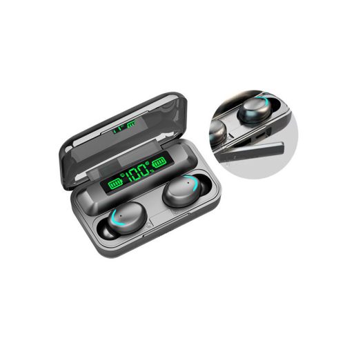 Bluetooth vezeték nélküli fejhallgató F9 TWS powerbankkal