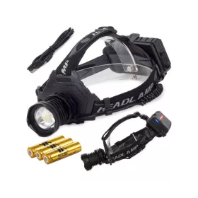   Erősített fényű fejlámpa powerbankkal - Bailong LED fejlámpa Cree XHP70 technológiával