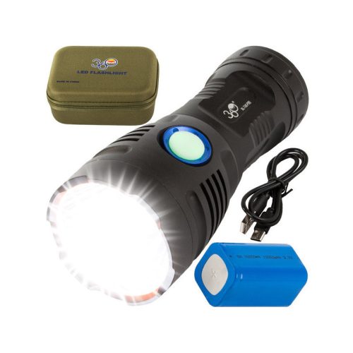 Taktikai zseblámpa Bailong Cree COB LED XHP90 erős fényű - outdoor, túrázás, camping, vészhelyzet