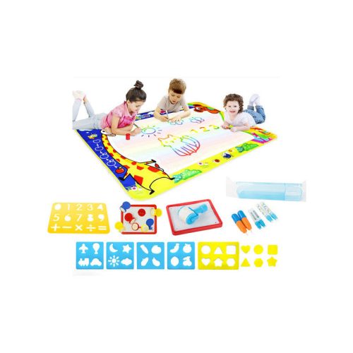 Vízfesték szőnyeg nagy kiegészítő sablonokkal