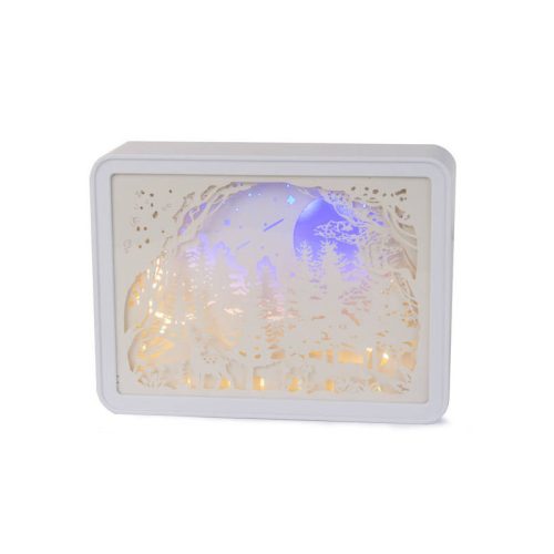 Éjjeli lámpa 3D színek RGB LED távirányító érintés - Magyarul: Színes éjjeli lámpa távirányítóval