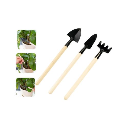 Kertészeti szerszámkészlet gereblye lapát 3 az 1-ben mini ültető eszközök