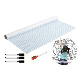   Fehér öntapadós tábla 200x45 cm, fali dekoráció, otthoni irodai felhasználás, mágneses tábla, gyermekszoba dekoráció