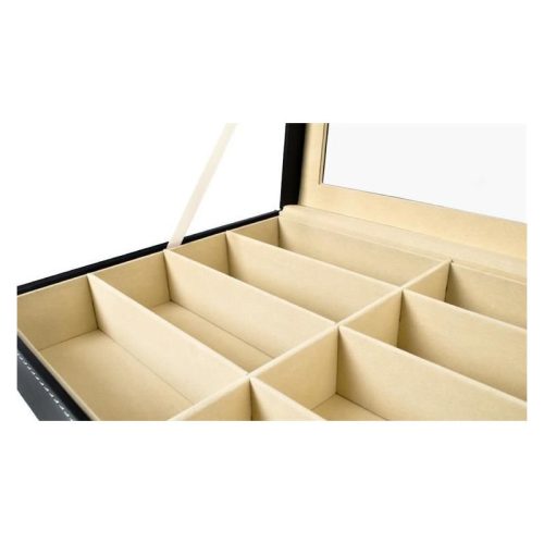 Szemüvegtartó 8 rekeszes tárolóval