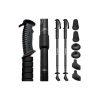 Fekete túrabotok + kiegészítők - 2 darabos készlet