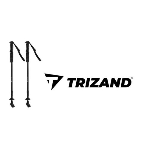 Fekete túrabotok + kiegészítők - 2 darabos készlet