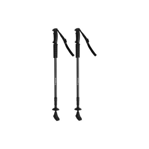 Fekete túrabotok + kiegészítők - 2 darabos készlet