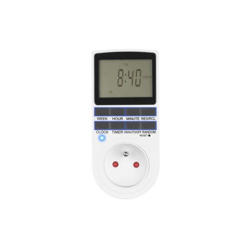 Időzítő kapcsoló - otthoni és irodai használatra, energiatakarékosság, automatikus kikapcsolás, időzített bekapcsolás.