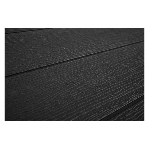 Kinyitható kerti asztal, fekete, 180 cm