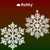 Karácsonyi gömbdíszek - hópelyhek, 12 darab, Ruhhy 22516