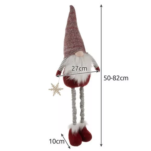 Ruhhy karácsonyi teleszkópos manó 82cm 22315