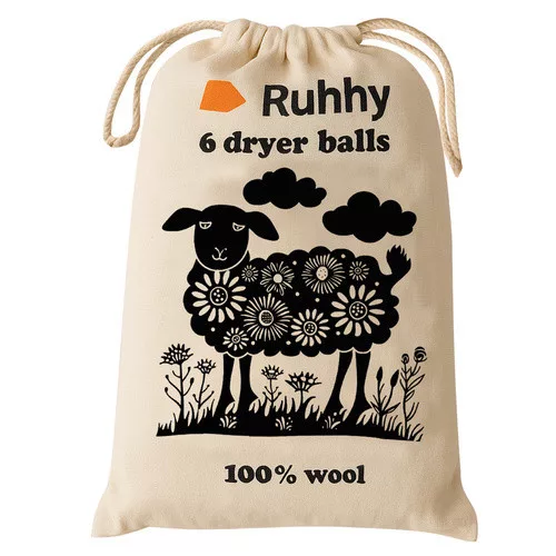 Ruhhy gyapjú szárítólabda 6 db 25704