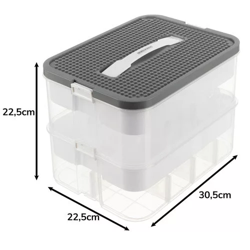 Kruzzel 25756 2 szintes kockatároló doboz