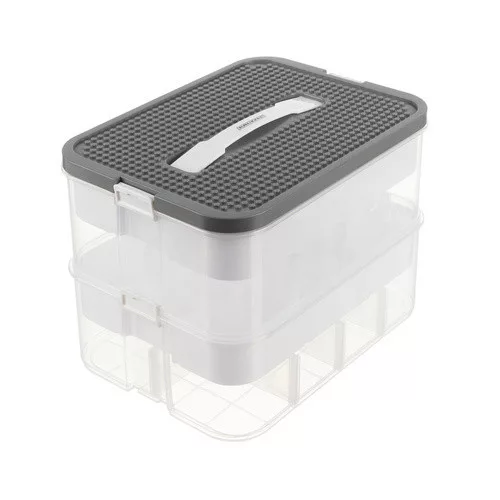 Kruzzel 25756 2 szintes kockatároló doboz