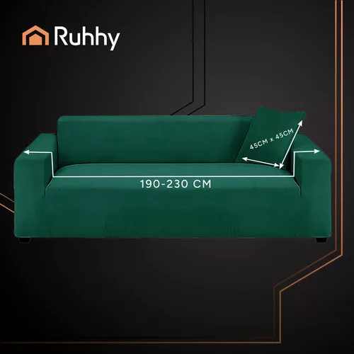 Ruhhy sötétzöld kanapéhuzat 190-230cm