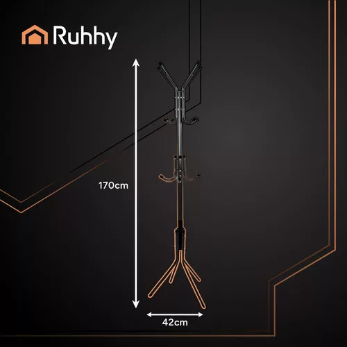 Ruhhy álló fogas 170cm, fekete