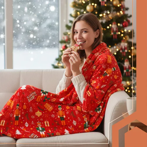 Ruhhy karácsonyi flanel takaró 1.5x2m 26607