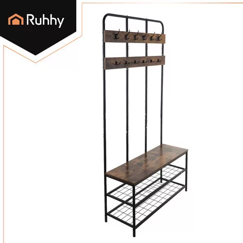 Ruhhy álló polcos ruhaállvány akasztóval 182cm 27036