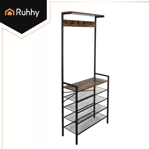 Ruhhy álló polcos ruhafogas 189cm 27035