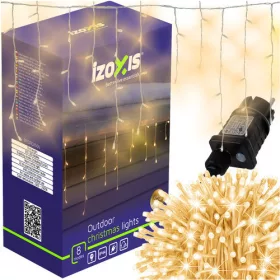 Izoxis kültéri fényfüzér 300LED 15m meleg fehér 26710
