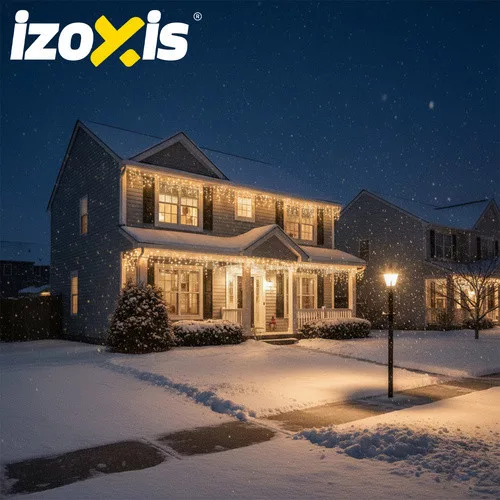 Izoxis kültéri fényfüzér 300LED 15m meleg fehér 26710