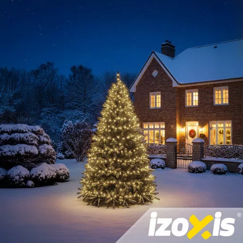Izoxis karácsonyi gömb fényfüzér 300LED 30m 26264