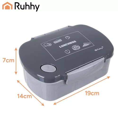 Ruhhy lunchbox 800ml szürke 26169