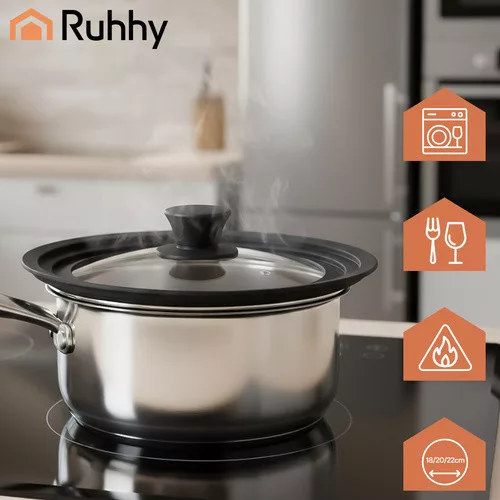 Ruhhy 3 az 1-ben szilikon fedő 18/20/22 cm 25563