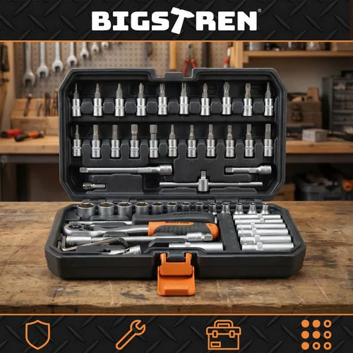 Bigstren 56 részes szerszámkészlet kofferben 26845